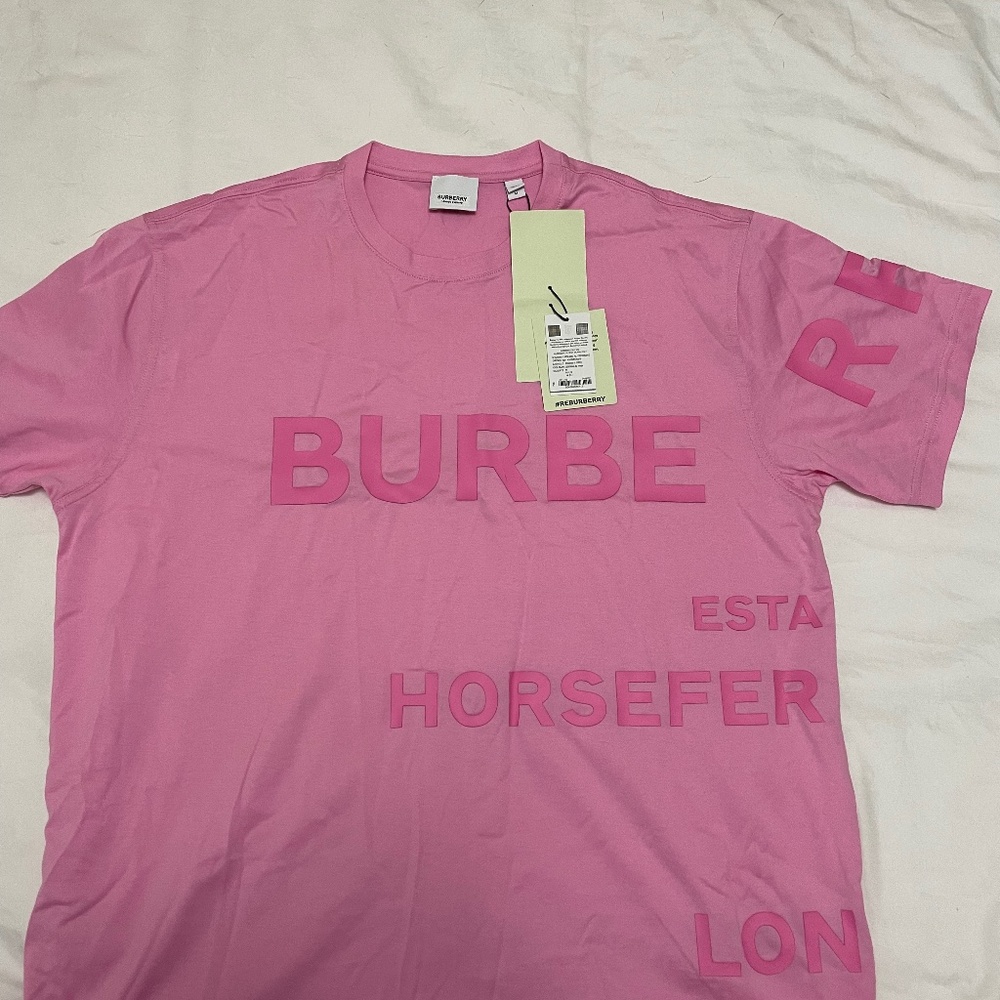 Brand New With Tags Pink Burberry Tshirt